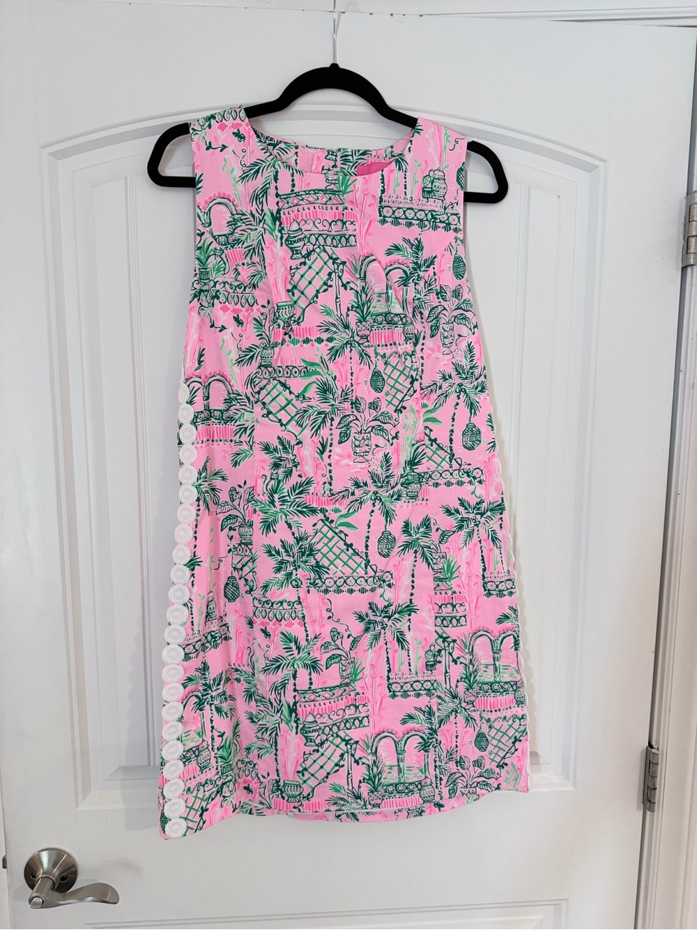 Lilly Pulitzer Pink & Green Tropical Shift Dress